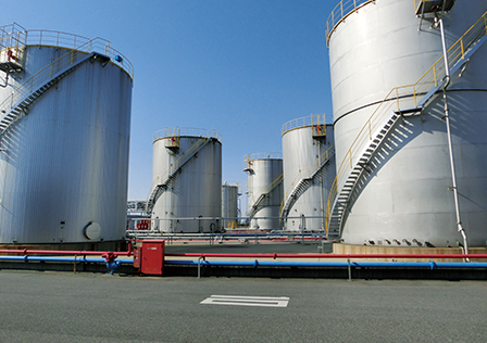 Stored in seaborne storage tanks